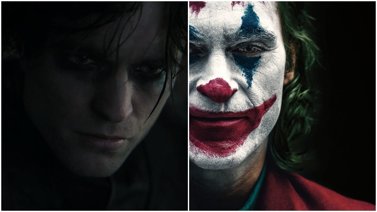 Robert Pattinson as Batman and Joaquin Phoenix as Joker