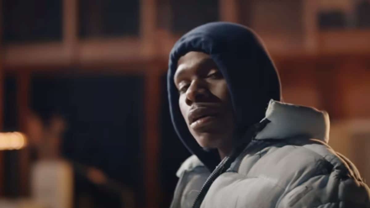 DaBaby performs in a music video