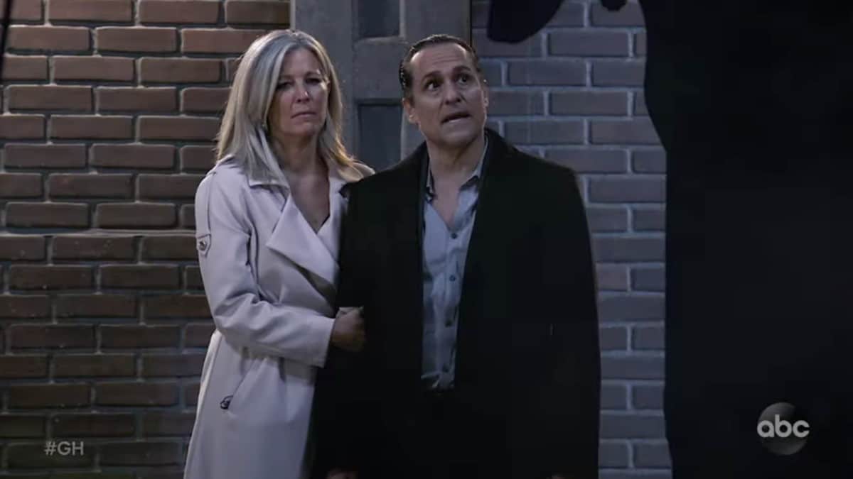 Laura Wright and Maurice Benard as Carly and Sonny.