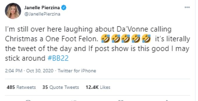 Janelle Laughs At DaVonne