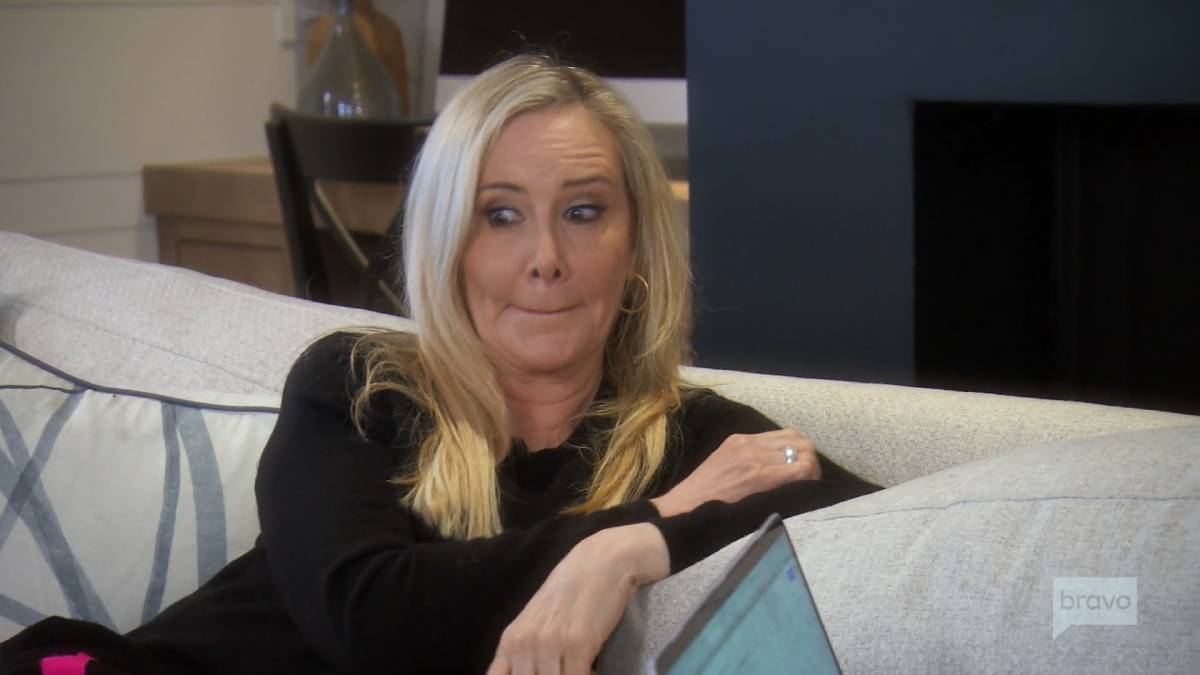Shannon Beador talks with her daughter Sophie while filming RHOC.