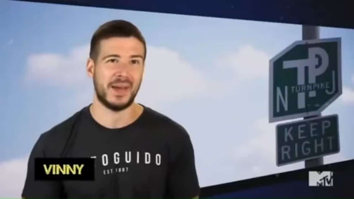 Vinny Guadagnino during an episode of Jersey Shore Family Vacation