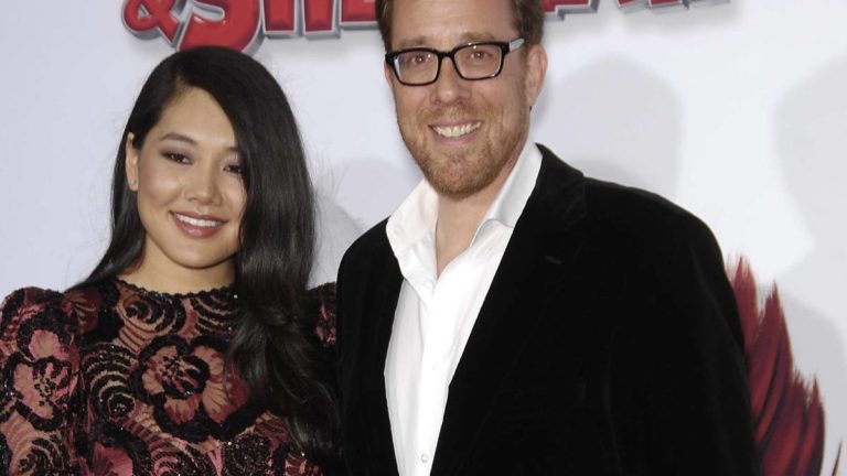 Crystal Kung and Rob Minkoff during the premiere of the new movie from Twentieth Century Fox and Dreamworks Amimation, MR. PEABODY & SHERMAN, held at the Regency Village Theatre, on March 5, 2014,