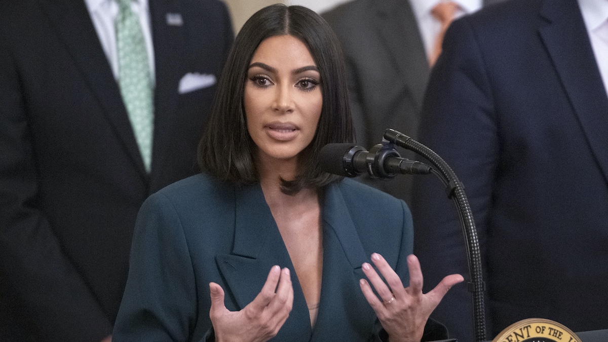 kim kardashian speaks in washington dc president donald trump