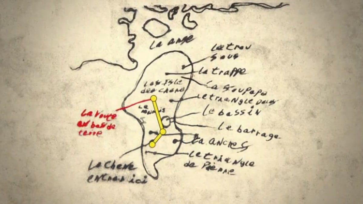 Old map of Oak Island