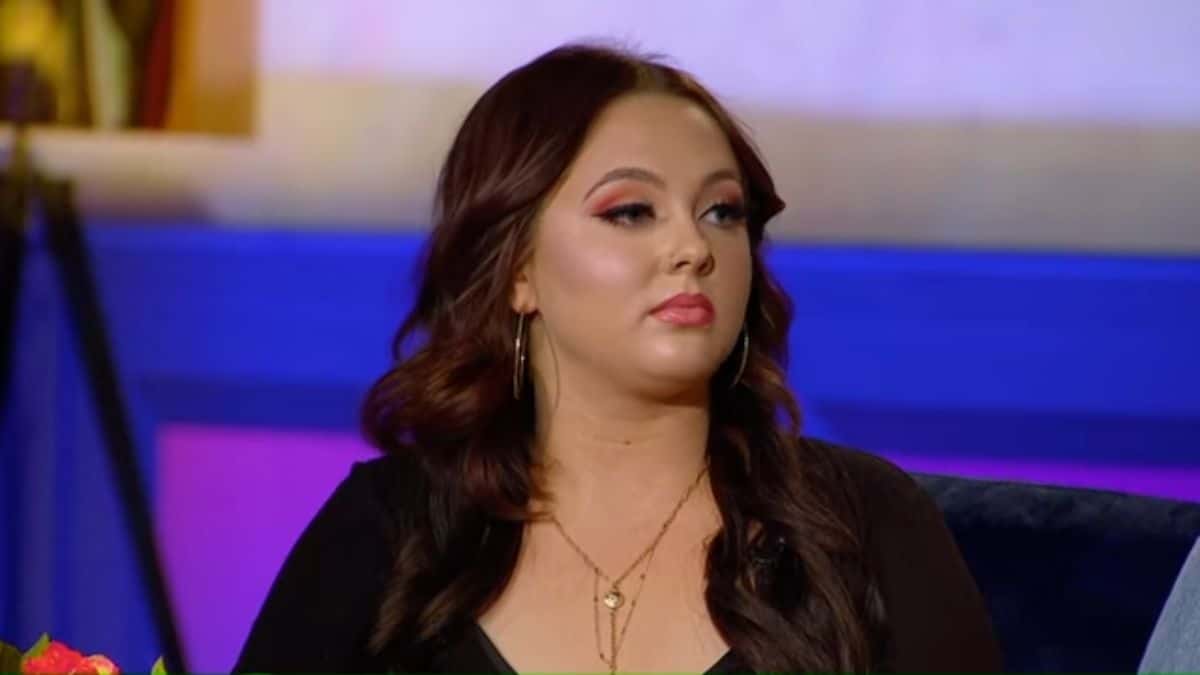 Jade Cline during a reunion episode of Teen Mom 2