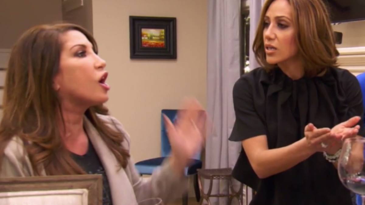 Jacqueline Laurita feuds with Melissa Gorga while filming RHONJ.