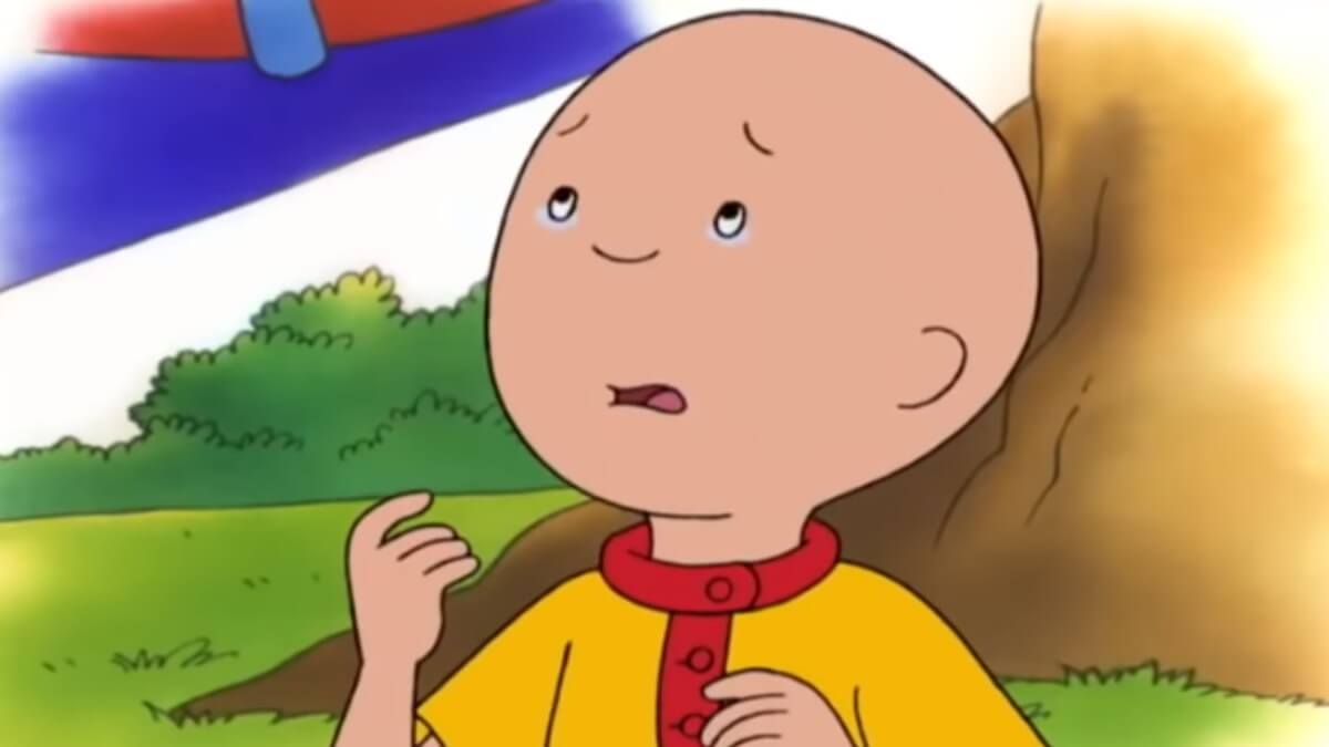 Caillou crying on the show