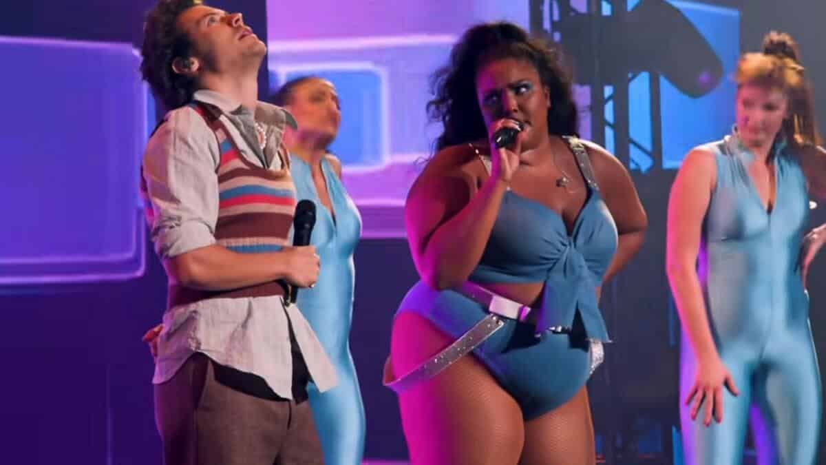 Harry Styles and Lizzo perform together
