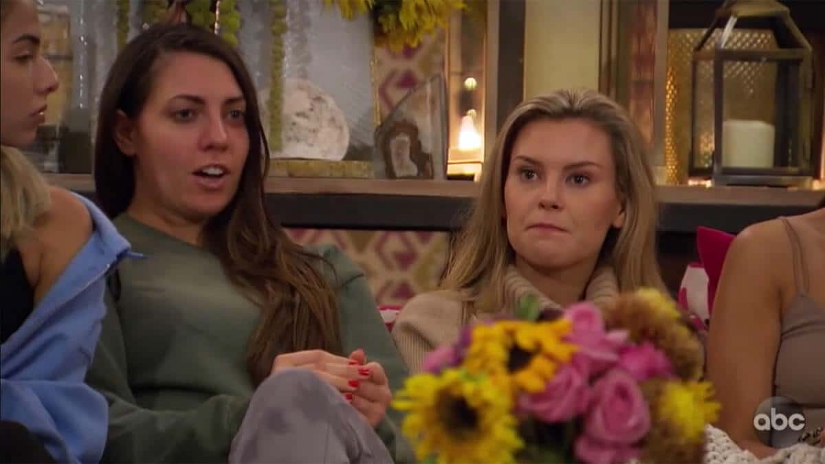 The Bachelor drama-starter Victoria talking to other girls about Sarah
