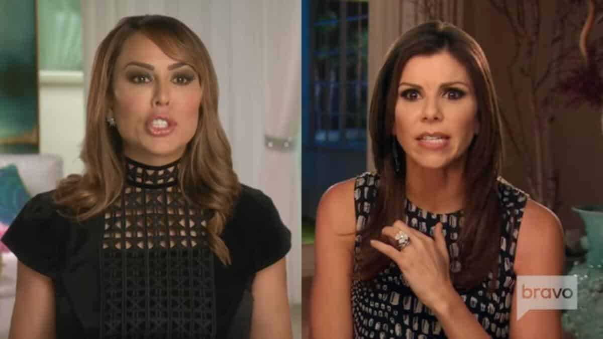 Kelly Dodd and Heather Dubrow in RHOC confessionals.