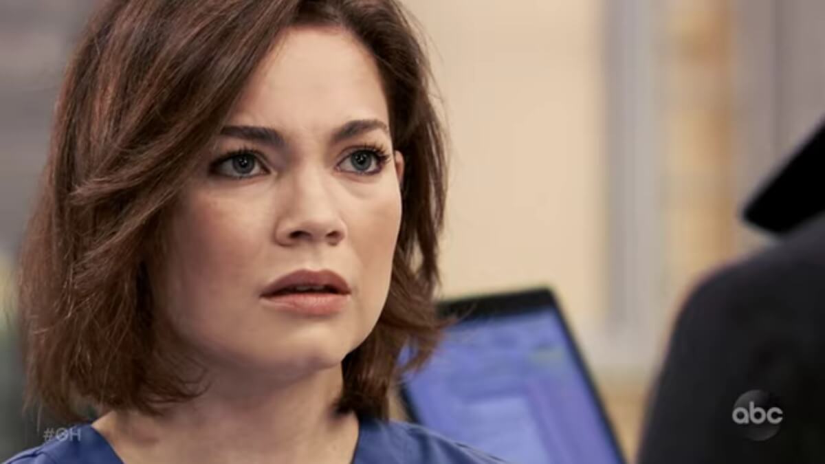Rebecca Herbst as Liz on General Hospital.