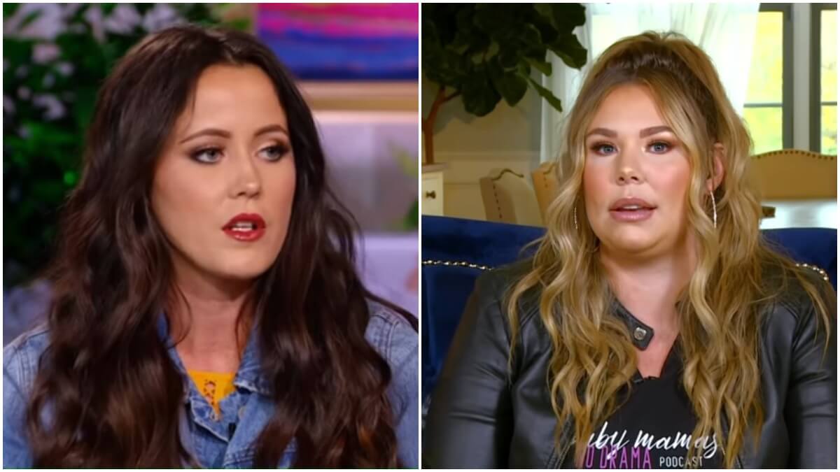 Jenelle Evans and Kail Lowry during a Teen Mom 2 reunion