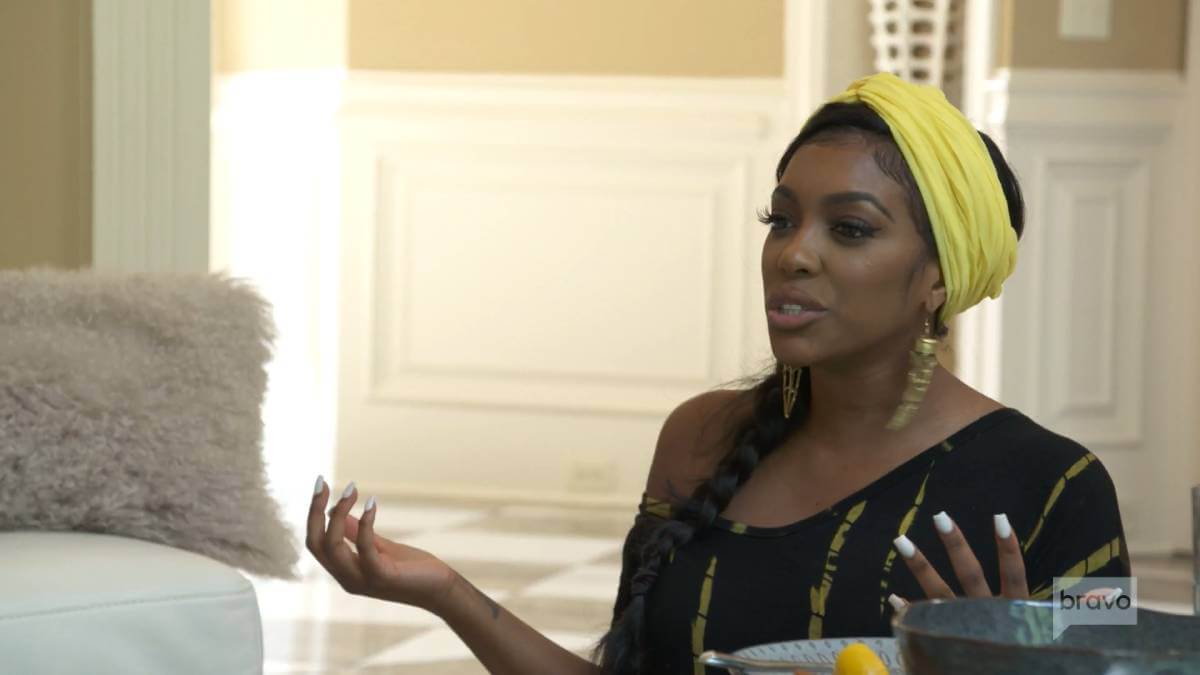 Porsha Williams opens up to her mother and sister while filming for RHOA.