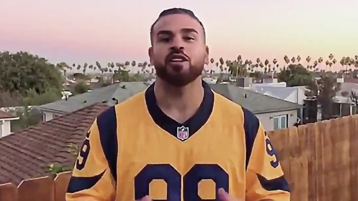 cory wharton appears in the challenge nfl promotional video