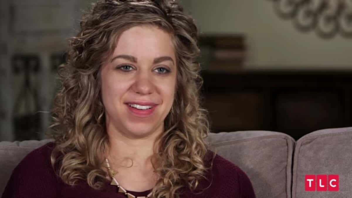 Abbie Grace Burnett in a Counting On confessional.