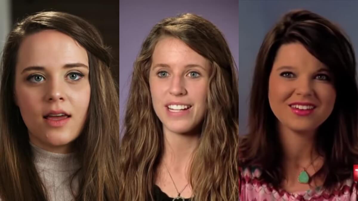 Jinger, Jill, and Amy Duggar in confessionals.