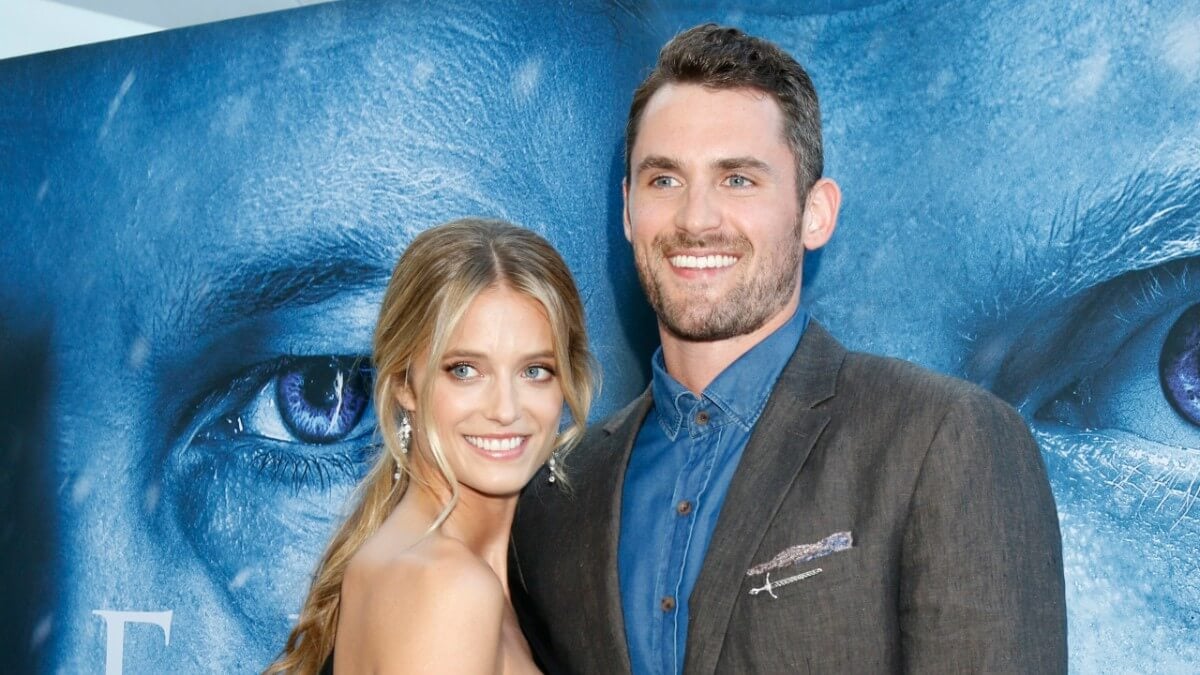 Kate Bock and Kevin Love on the red carpet