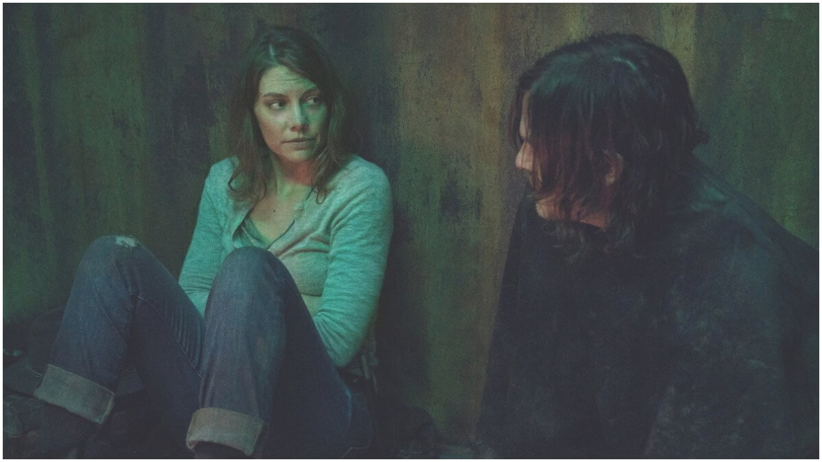 Lauren Cohan as Maggie Rhee and Norman Reedus as Daryl Dixon, as seen in Episode 17 of AMC's The Walking Dead Season 10C
