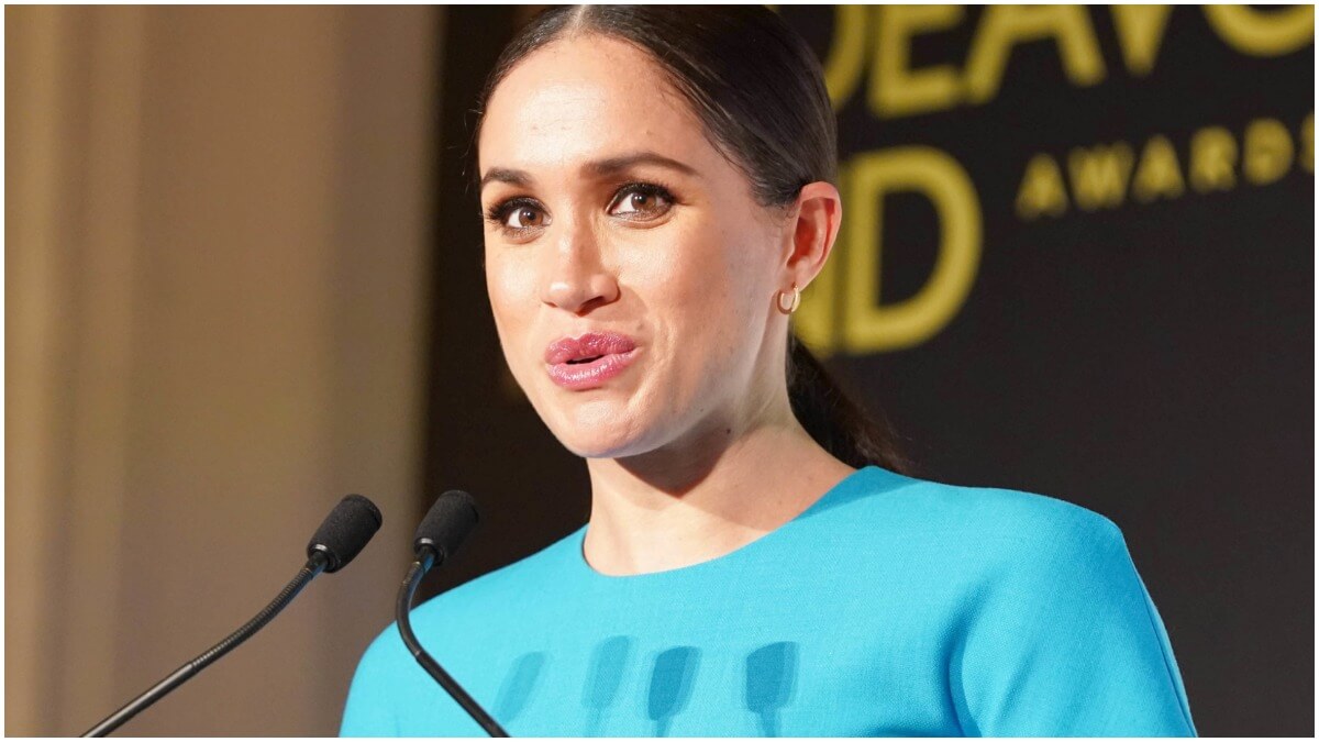 Meghan Markle speaks at a Royal event
