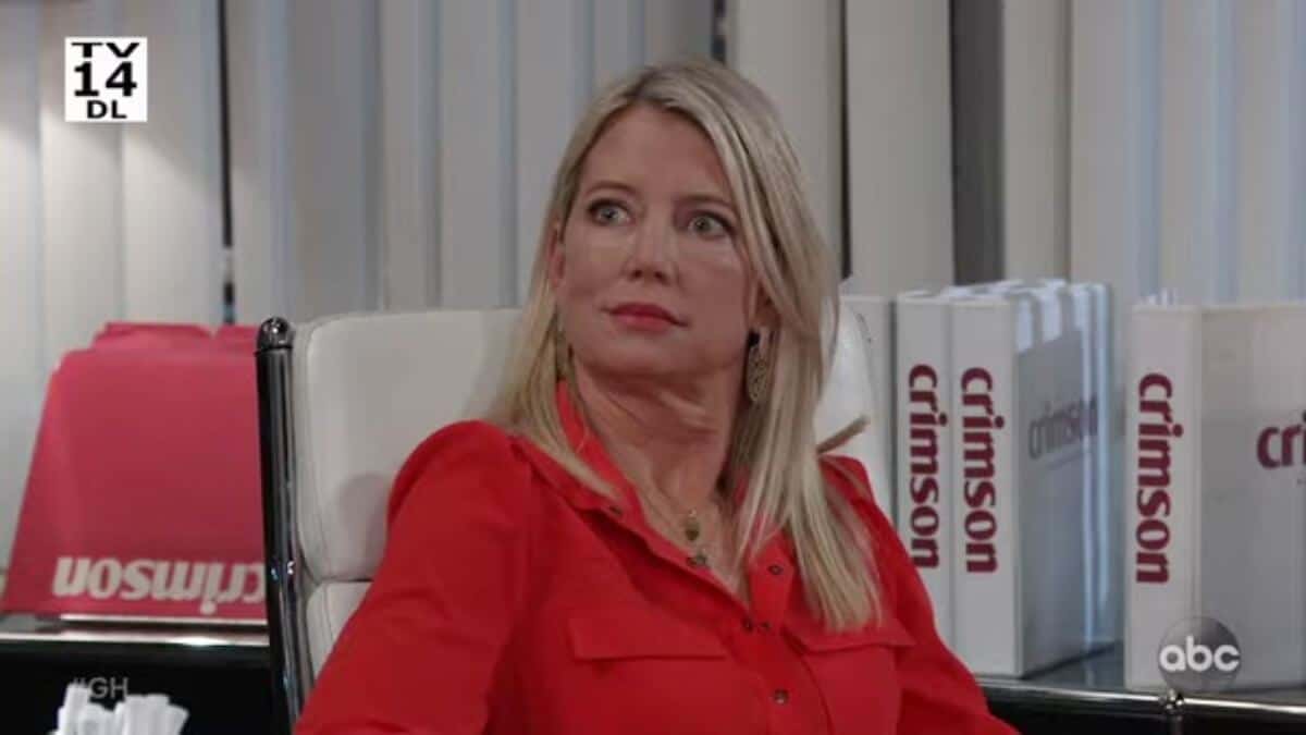 Cynthia Watros as Nina on General Hospital.