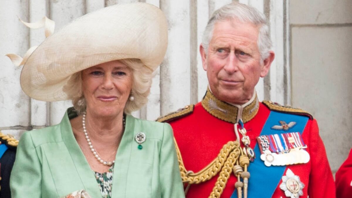 Prince Charles and Camilla at Buckingham Palace
