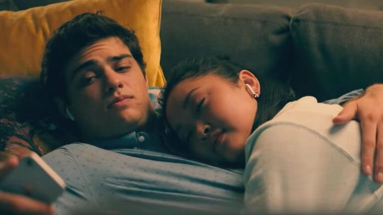 Image of Lara and Peter from the To All the Boys: Always and Forever trailer.
