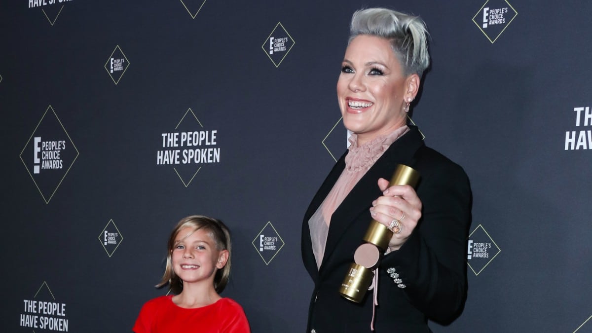 P!nk with her daughter, Willow, at The People's Choice Awards