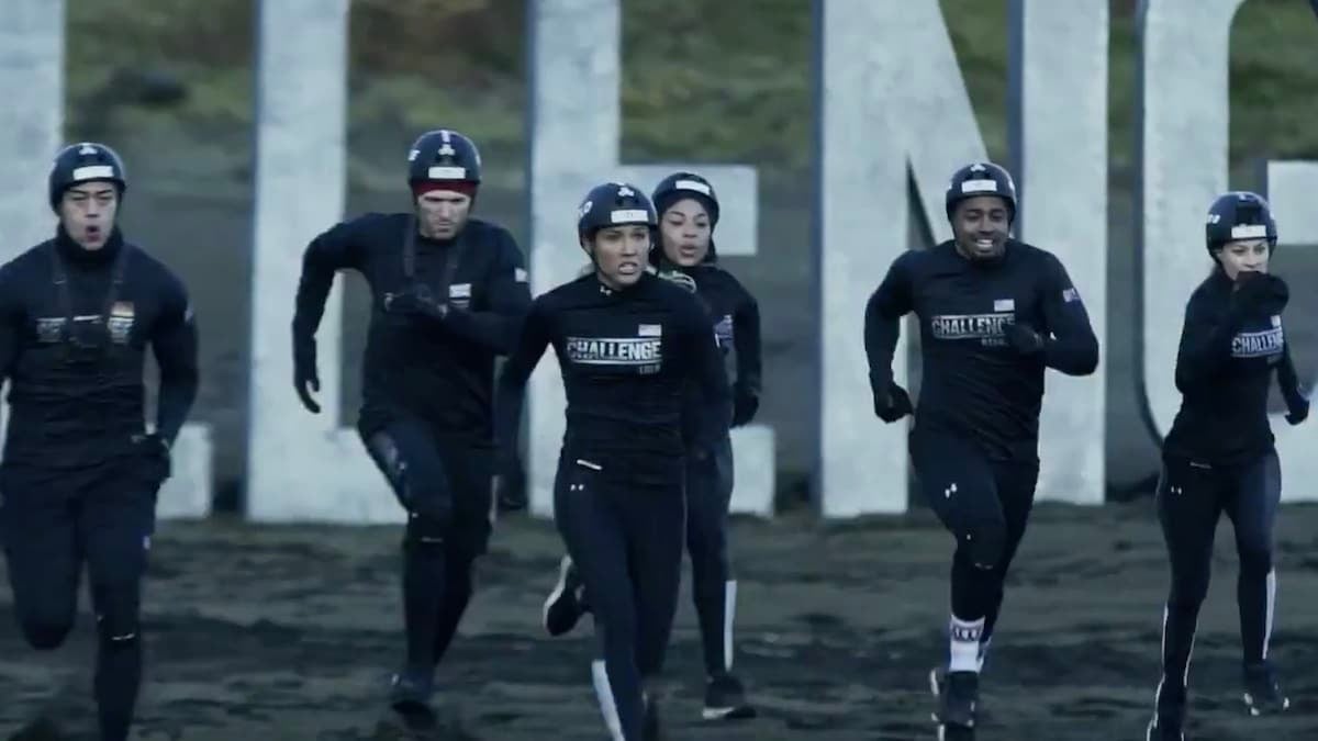 competitors race during the challenge double agents mission