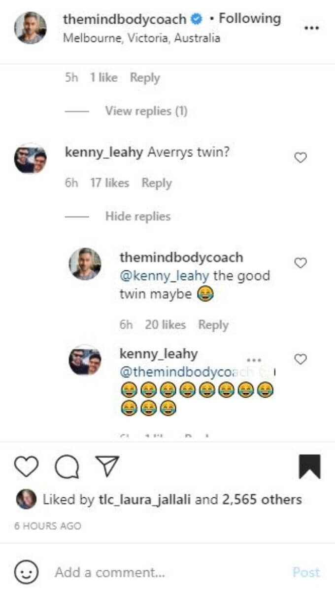 Ash replies to fan comments on Instagram