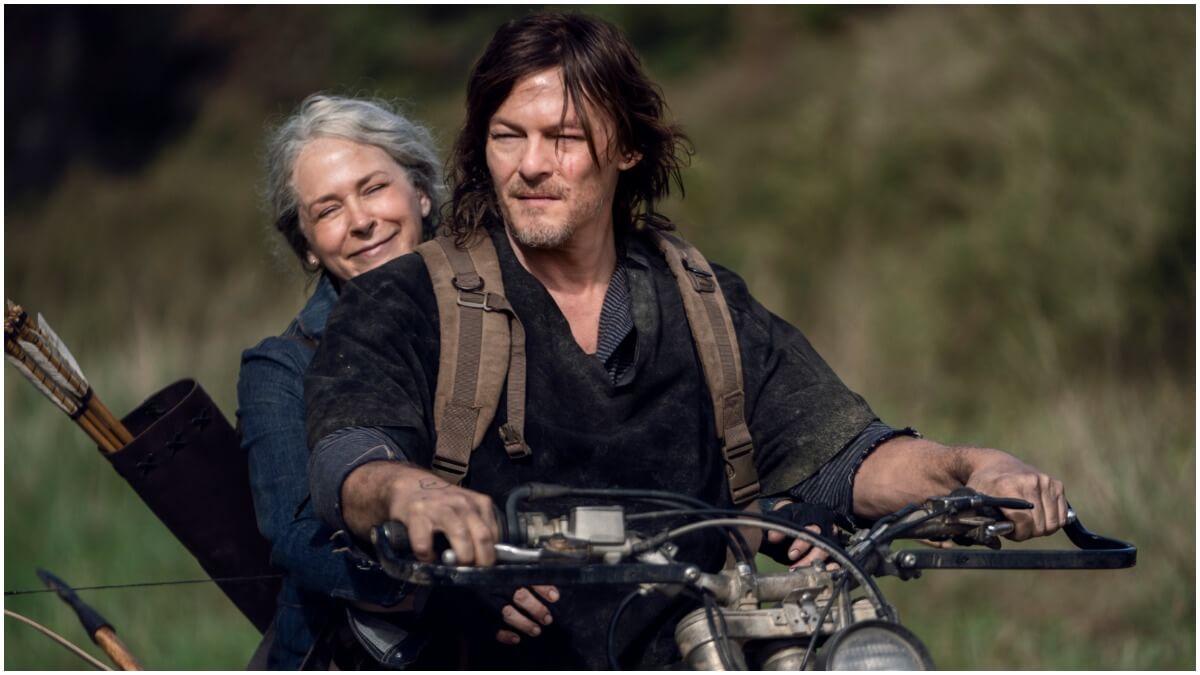 Melissa McBride as Carol Peletier and Norman Reedus as Daryl Dixon, as seen in Episode 18 of AMC's The Walking Dead Season 10C