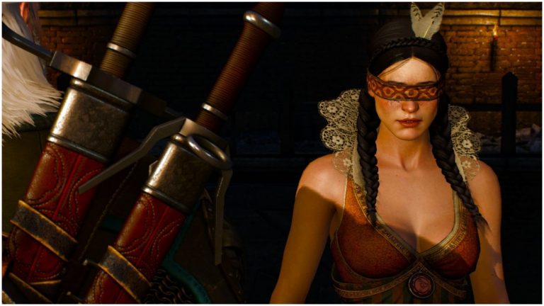 Philippa Eilhart, as portrayed in The Witcher 3: Hild Hunt game from CD Projekt Red