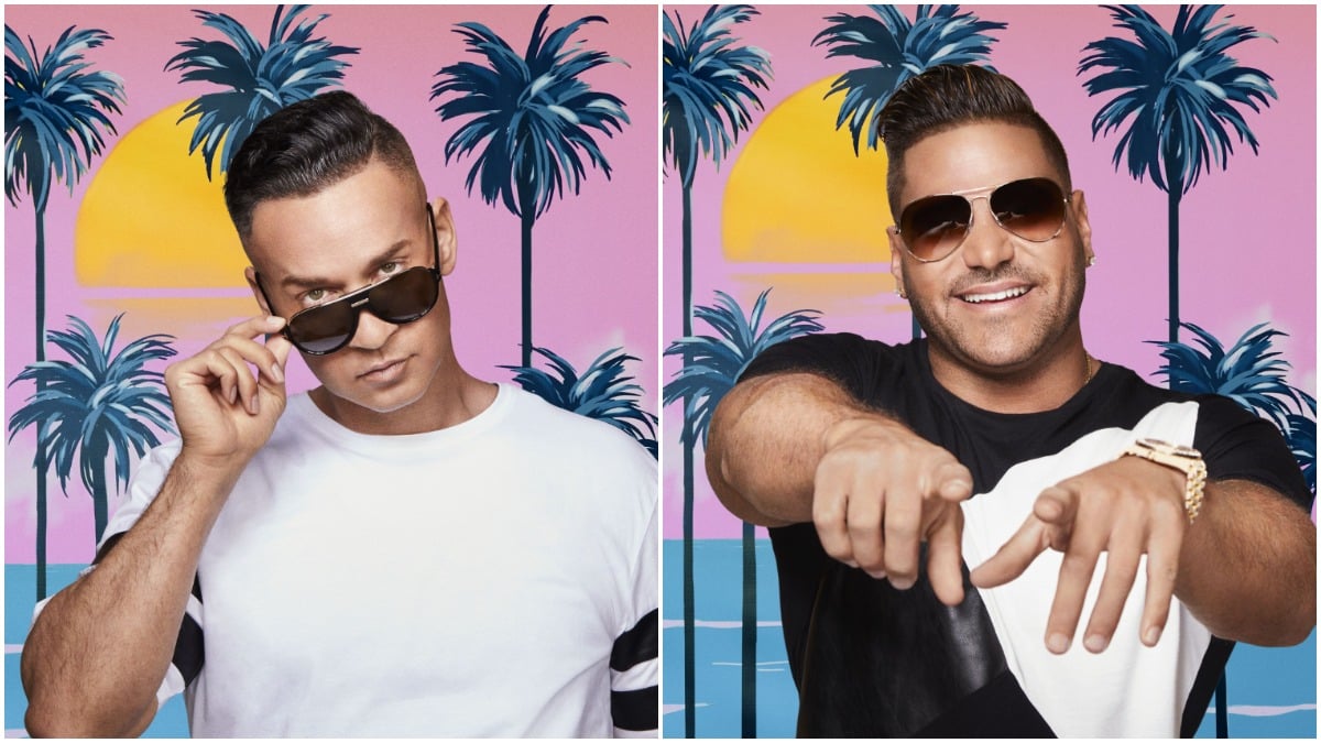 Mike Sorrentino and Ronnie Magro star on Jersey Shore: Family Vacation.