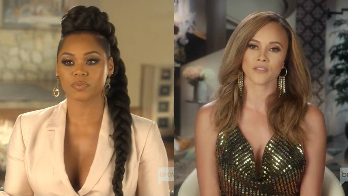 Monique Samuels and Ashley Darby film for RHOP