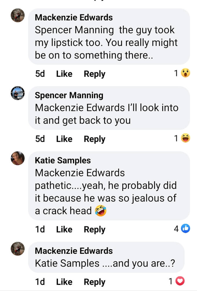 Mackenzie Edwards formerly of Teen Mom OG on Facebook