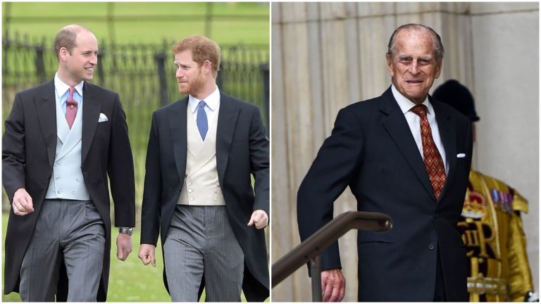 Prince Philip, William and Harry at royal events