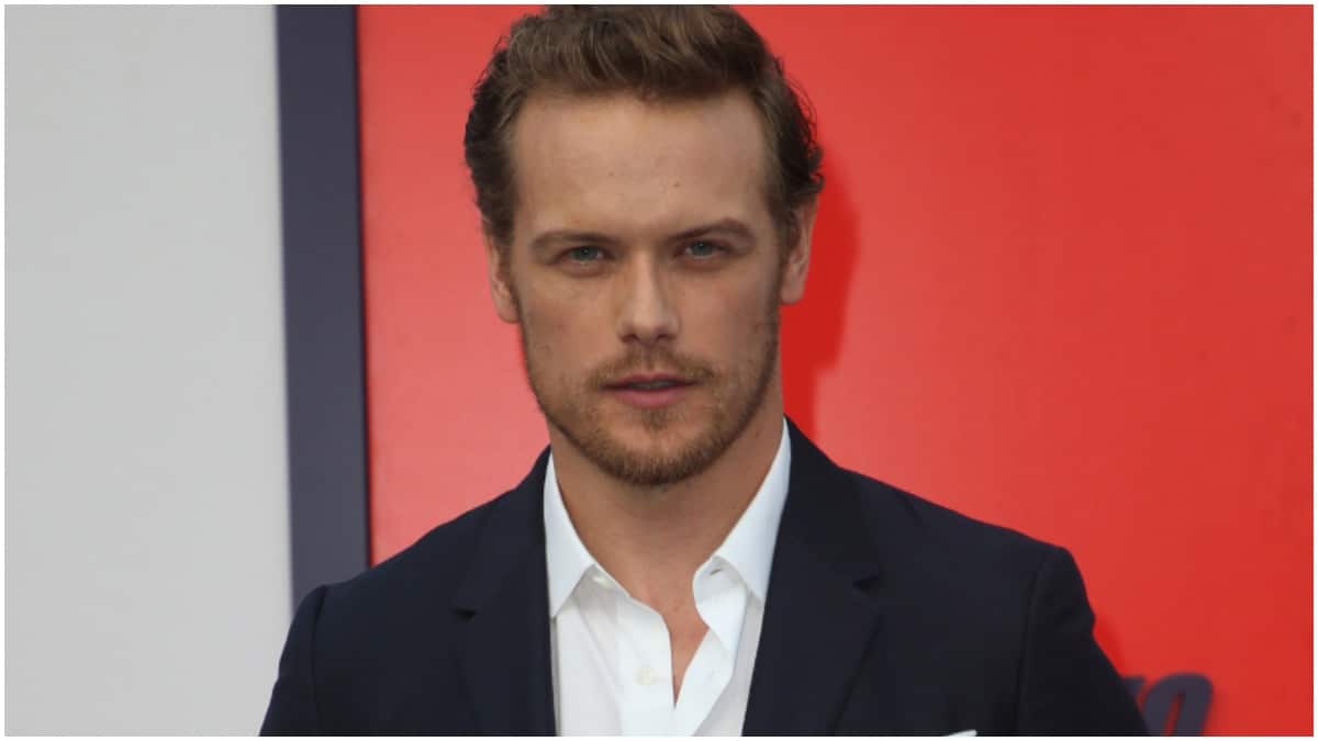 Sam Heughan attends the premiere Of Lionsgate's "The Spy Who Dumped Me" held at The Fox Village Theater