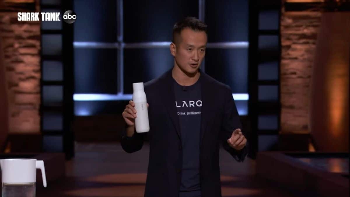 LARQ the self-cleaning water bottle on Shark Tank