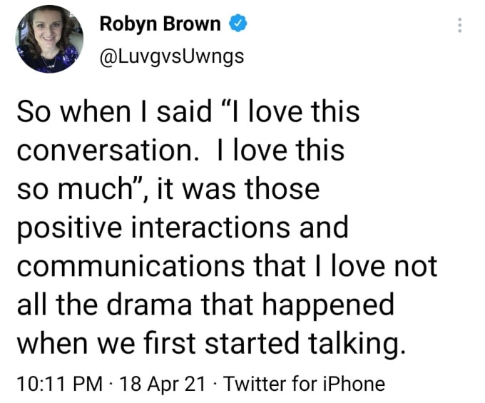 Robyn Brown of Sister Wives on Twitter