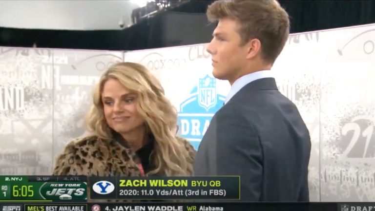 Zach Wilson and his mom