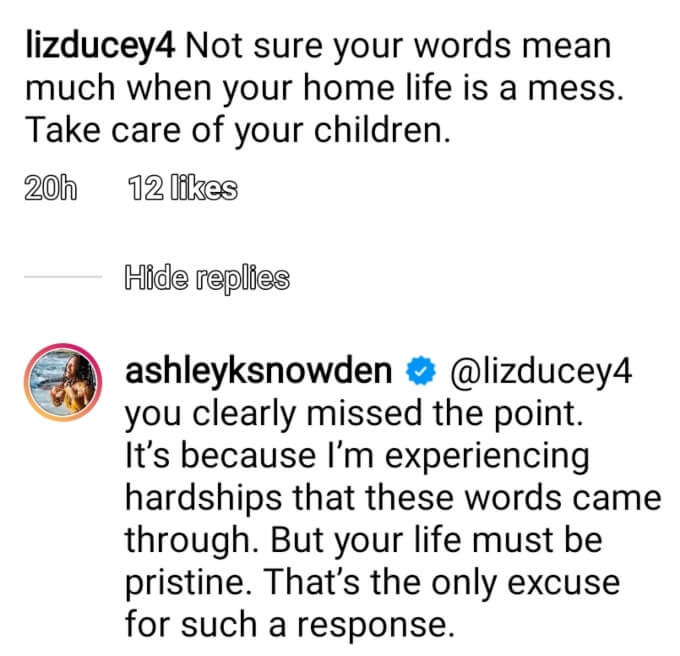 Ashley Snowden of Seeking Sister Wife on Instagram