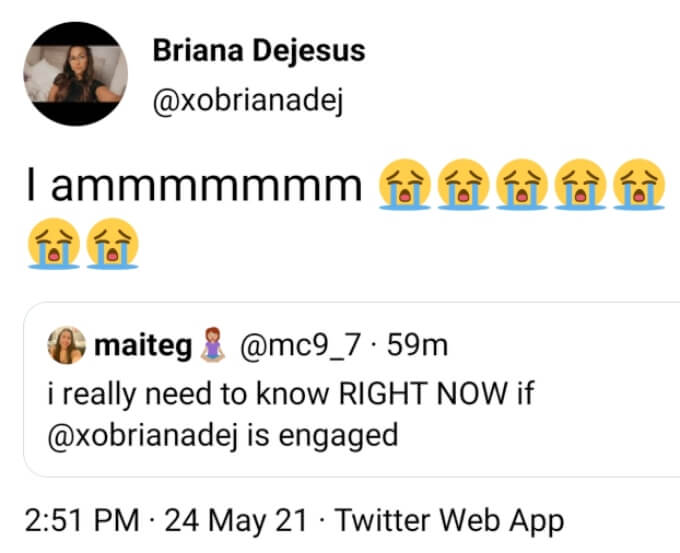 Briana DeJesus of Teen Mom 2 on Twitter