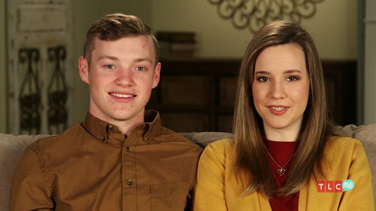 Justin Duggar and Claire Spivey in a confessional.