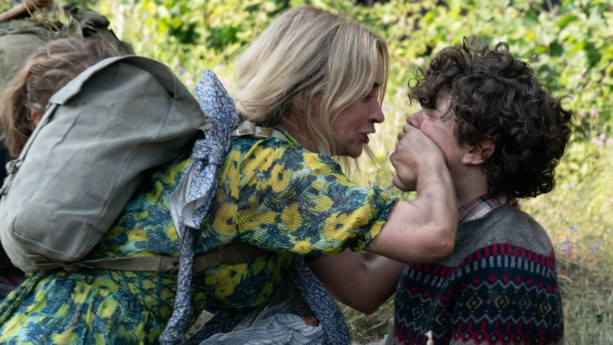 Emily Blunt and Noah Jupe in A Quiet Place Part II