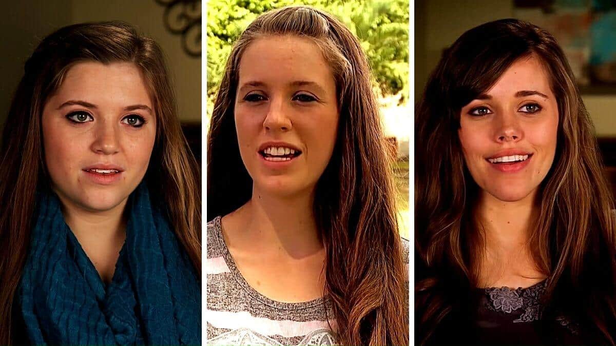 Joy, Jill and Jessa Duggar of Counting On