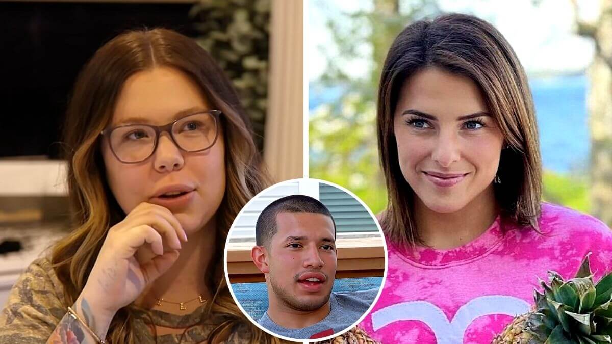 Kail Lowry of Teen Mom 2 with Javi Marroquin and Lauren Comeau