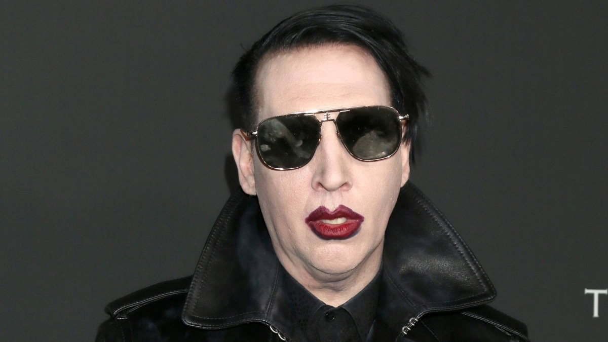 Marilyn Manson on the red carpet