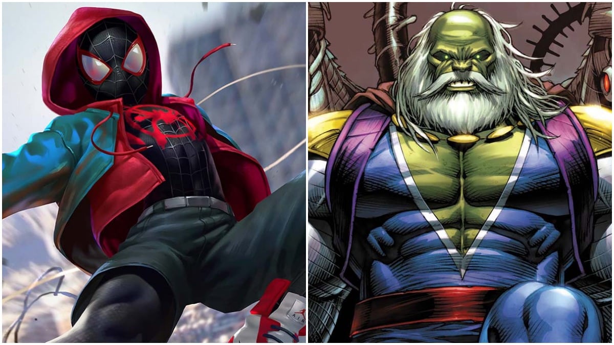 Miles Morales, Spider-Man and the evil Hulk, Maestro