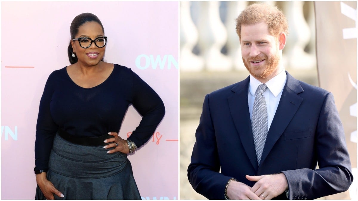 Oprah and Harry attend celebrity functions