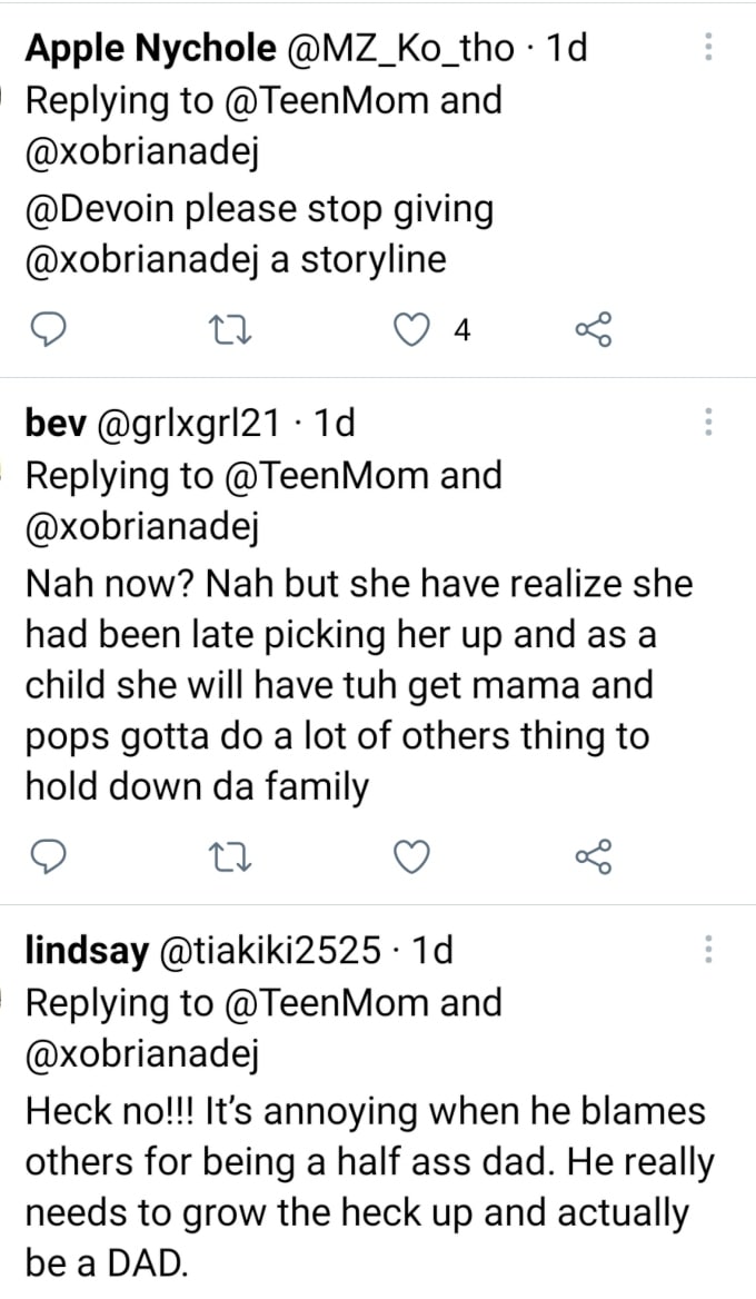 Briana DeJesus of Teen Mom 2 on Twitter